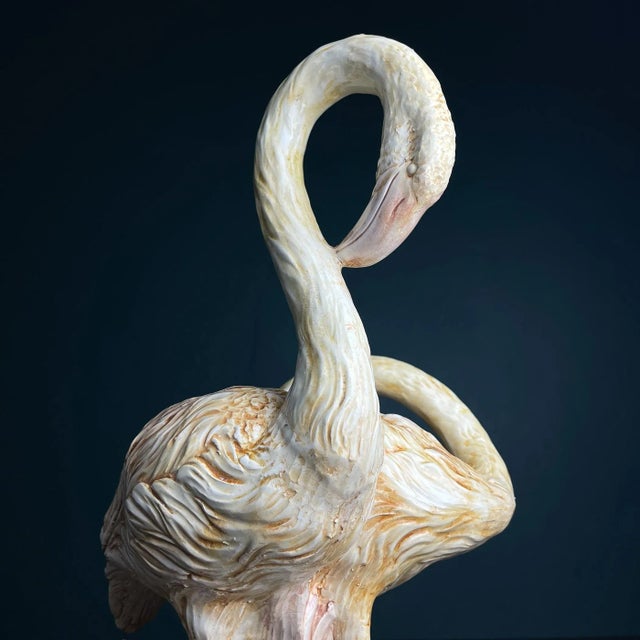 Original Ceramic Sculpture of Flamingo from Bassano, Italy, 1970s-1980s For Sale - Image 9 of 17