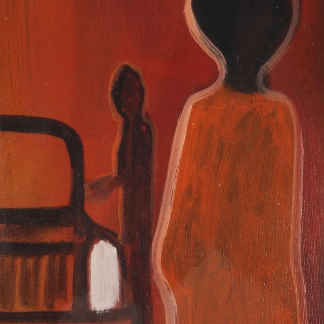 Eliano Fantuzzi, Figurative Composition, Oil Painting on Canvas, Framed For Sale - Image 4 of 12