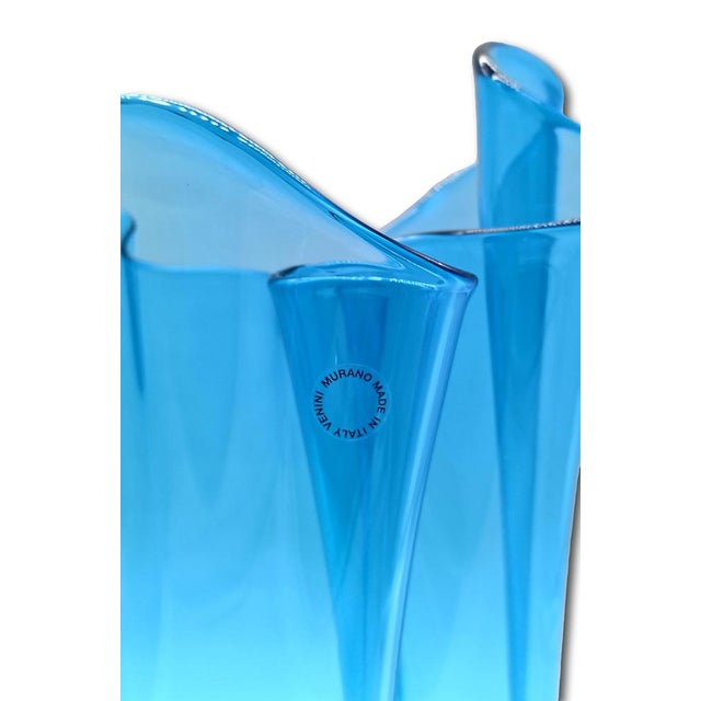 2000 - 2009 Fazzoletto Vase in Murano Glass by Fulvio Bianconi for Venini, Italy, 2003 For Sale - Image 5 of 8