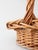 Vintage Woven Wicker Gathering Basket With Twisted Handle For Sale - Image 9 of 13