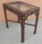 Pair of Chinese Chippendale Style Fretwork and Glass Inset Mahogany Side Tables For Sale - Image 4 of 9