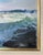 1980s Vintage Oil Painting of a Rocky Coastal Seascape in Gold Frame For Sale - Image 5 of 6