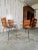 1990s Giancarlo Vegni for Fasem "Stripe" Dining Chairs- Set of 4 For Sale - Image 9 of 12