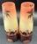 Vintage Czech Art Glass Vases Painted Egyptian Silhouette Camel Hosch or Palda For Sale - Image 4 of 14