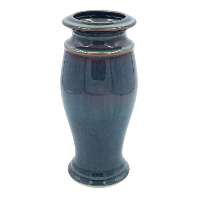 1980s Artist Bill Campbell Vase For Sale