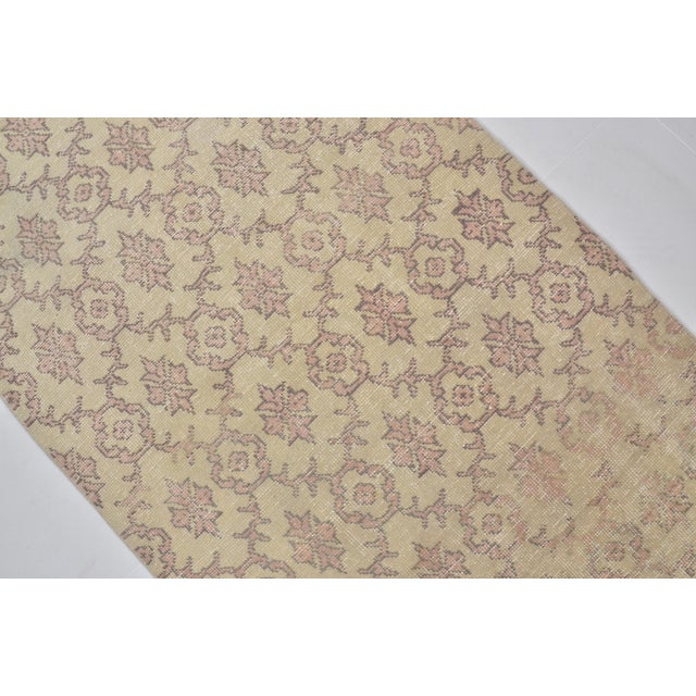 Textile Vintage Home Living Oushak Carpet For Sale - Image 7 of 10