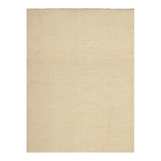 Rug & Kilim’s Contemporary Textural Solid Rug in Beige -9x12 For Sale