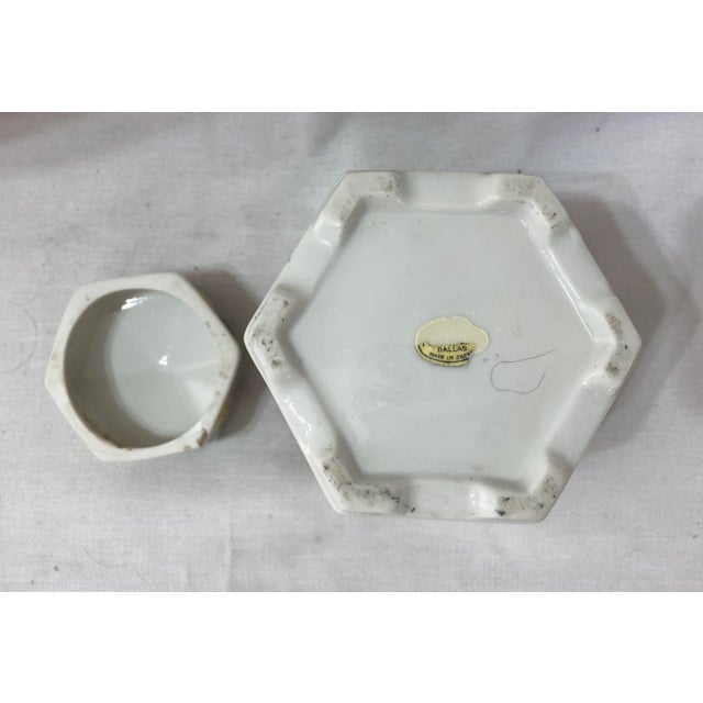 Vintage Japanese Colorful Ceramic Ardco Ginger Jar Tea Canister with Flowers & Birds For Sale In Denver - Image 6 of 7