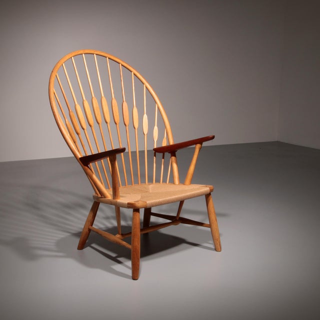 Wood JH-550 Peacock Chair by Hans J. Wegner for Johannes Hansen, 1960 For Sale - Image 7 of 15