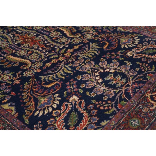 Textile Antique Mohajeran Sarouk Rug 4'5'' x 6'8'' For Sale - Image 7 of 10