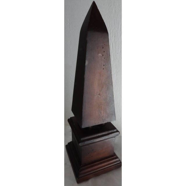 Vintage Wood Obelisk For Sale In Nashville - Image 6 of 9