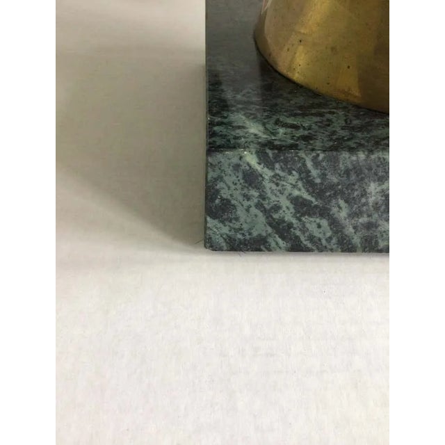 1960s Bronze Ram on Marble Base For Sale - Image 4 of 12