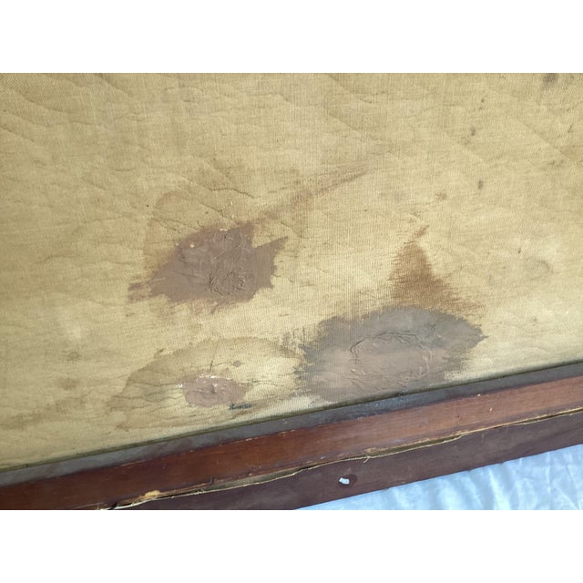 Early 20th Century Large Landscape With Cherry Blossoms Painting on Canvas Signed M.P.Chin, Framed For Sale - Image 9 of 9