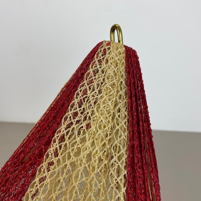 Brass & Fabric Table Light in the style of Kalmar, Austria, 1960s For Sale - Image 12 of 18