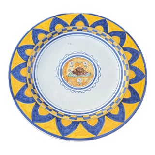 Hand Painted Tartuca Plate -Made in Italy For Sale