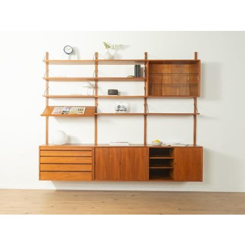 1960s wall unit, poul cadovius perfect design: perfect proportions and unmistakable attention to detail.high-quality...