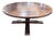 Late 20th Century Custom Chestnut Round Farmhouse Plank Top Dining Table For Sale