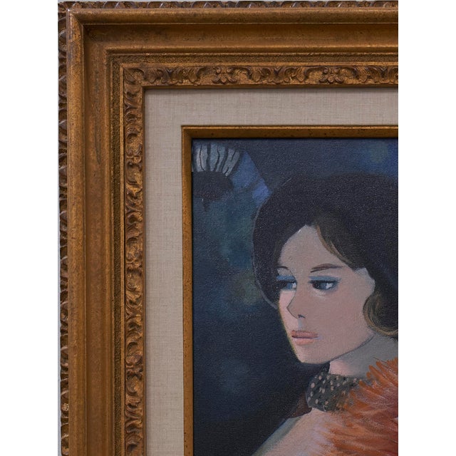 Mid 20th Century Charles Levier (1920-2003) "Les Parisiennes" Oil Painting on Canvas For Sale - Image 5 of 8