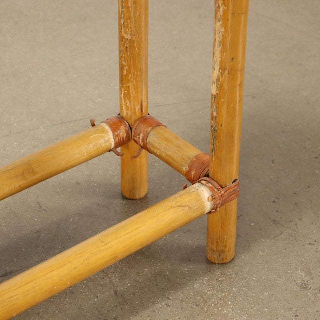 Wood Bamboo Shelf, Italy, 1980s For Sale - Image 7 of 9