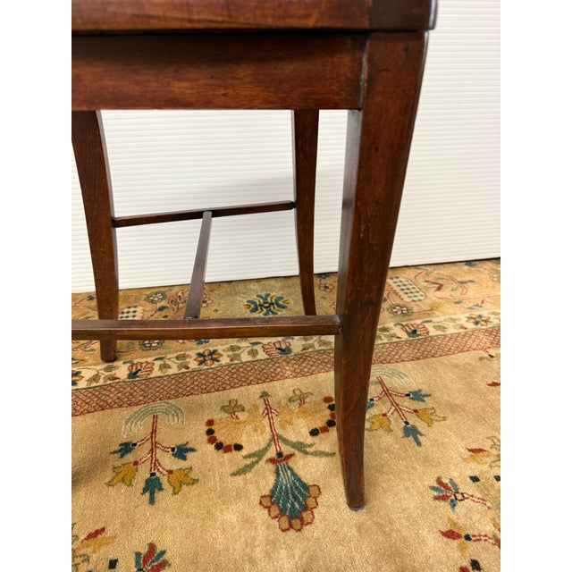 Edwardian Mahogany Fan Back Cane Seat Side Chair, Antique For Sale - Image 11 of 11
