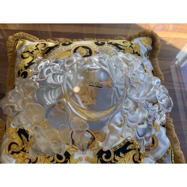 1960s 1960s Champs Elysées Bowl by Lalique Xl Signed Heavy Crystal For Sale - Image 5 of 12