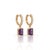 Elevate your daily ensemble with these breathtaking drop huggie hoop earrings featuring a sparkling pavé-set hoop and a...