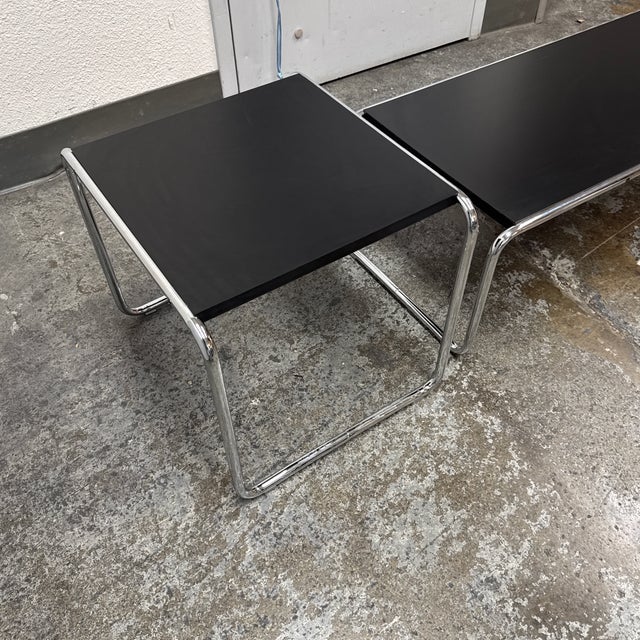 Marcel Breuer for Knoll Lacio Side Tables, Set For Sale - Image 10 of 12