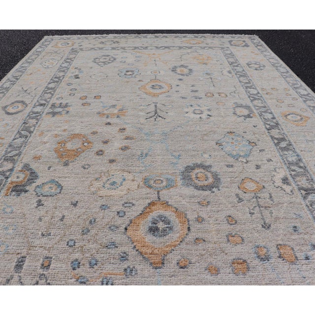Oushak Rug by Keivan Woven Arts, Hand-Knotted Wool, Afghan, 3'11 X 6'0 For Sale - Image 9 of 12