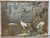 1920s Large Japanese Chinoiserie Crane Painting on Wood Panel W/ Silver, Gold, & Copper Leaf — Art Deco Framed For Sale - Image 9 of 18