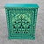 Wood Hand Painted Mediterranean Medicine Cabinet / Wall Shelf / Green Zouak For Sale - Image 7 of 7