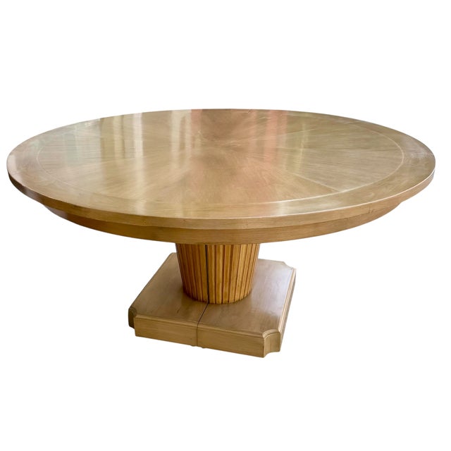 Wood Art Deco Style Nancy Corzine Dining Extension Table For Sale - Image 7 of 7