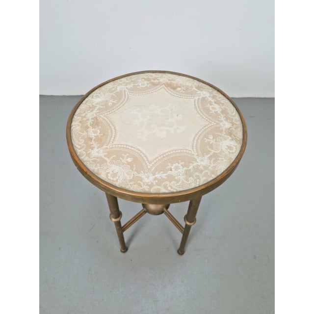 1930s Art Deco Round Copper Side Table by P. Cool, 1933 For Sale - Image 5 of 13