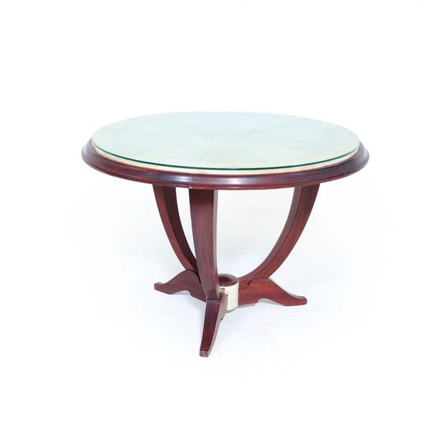 Art Deco Parchment Top Coffee Table, 1940s For Sale - Image 15 of 15