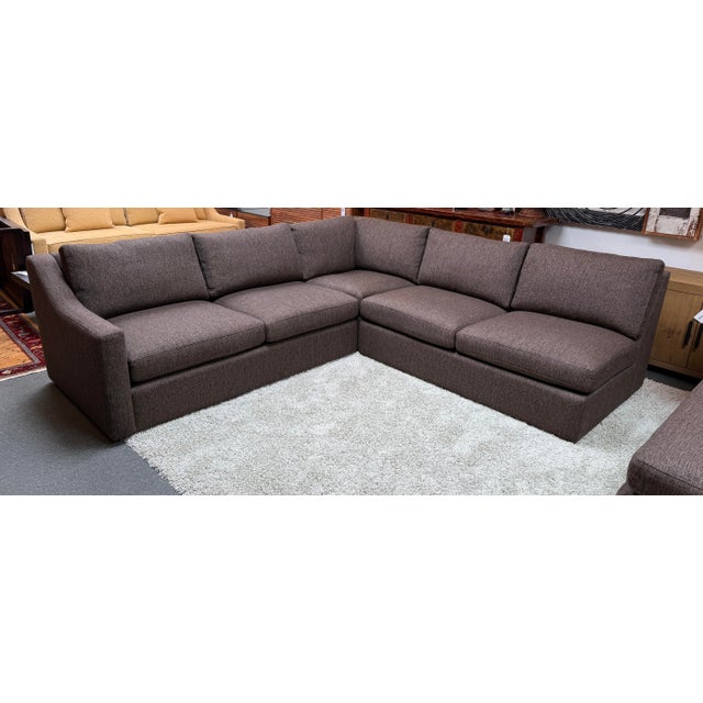 Arhaus Ashby Collection Sectional With Chaise Lounge, Wiley Earth For Sale - Image 11 of 12