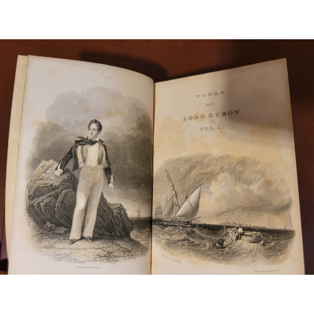 Early 19th Century The Works of Lord Byron: With His Letters and Journals, and His Life, by Thomas Moore. Seventeen Volumes in Full Calf 1835-37. For Sale - Image 5 of 8