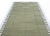 Textile Not Yet Made - Made To Order Handmade Cotton Area Rug Vegetable Dyed Olive Green and White Zig Zag Striped Rug-8'x10' For Sale - Image 7 of 11