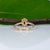 Pink Aaa Padparadscha Sapphire Ring With Earth-Mined Diamond Accents: Solid 14k Gold For Sale - Image 8 of 9