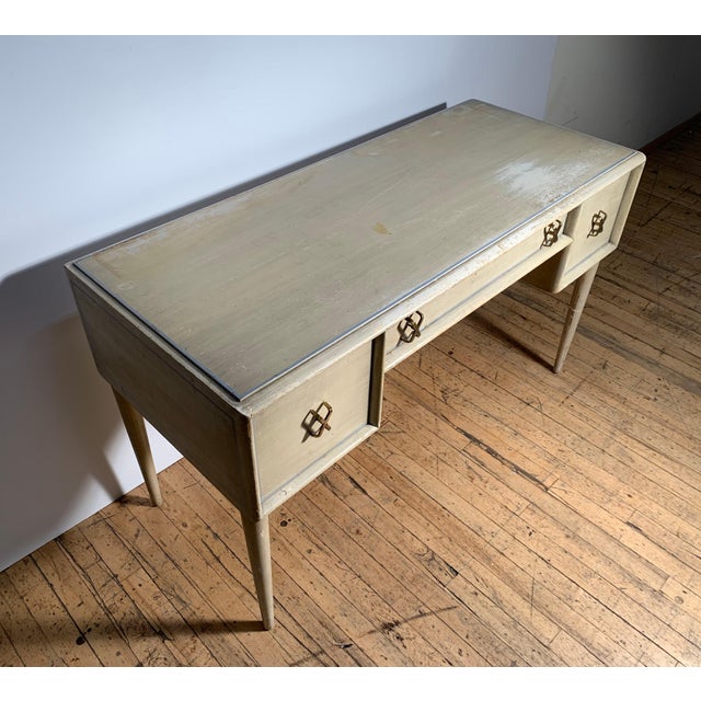 Mid-Century Modern Classy Paul Frankl Writing Desk for Johnson Furniture For Sale - Image 3 of 7