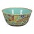 Vintage Chinese Porcelain Bowl, Turquoise Ground Gilded Phoenix Motif Bowl For Sale