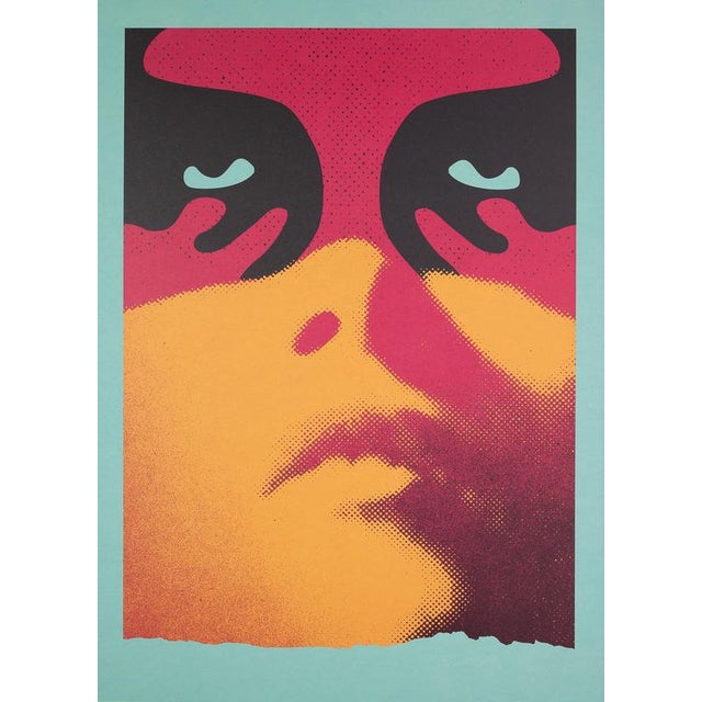 Shepard FAIREY aka OBEY GIANT (1970) Shadowplay Original color screen print Signed and dated in pencil On Vellum 61 x 91...