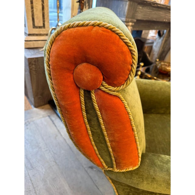 Antique English Victorian Library Armchair, 1880 For Sale - Image 4 of 11