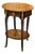 Copper Royale – French-Inspired Side Table With Warm Metallic Finish & Ornate Gold Leaf Embellishments For Sale