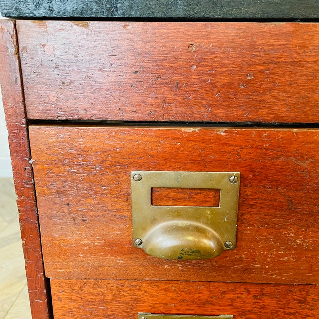 Antique Industrial Chemists Drawers, 1900s, Set of 2 For Sale - Image 10 of 15