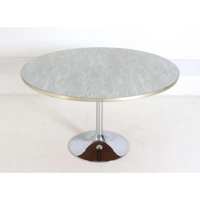 1970s Tulip Base Dining Set Johansen Design Markaryd Swedish Modern For Sale - Image 10 of 12