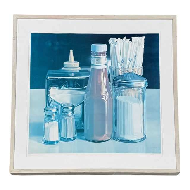 "Still Life With Straws" Offset Lithograph by Ralph Goings '78 For Sale