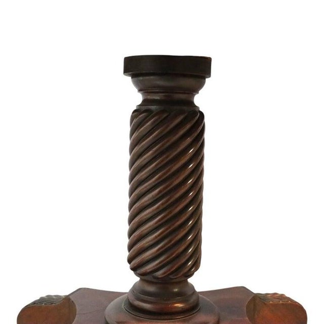 Wood Federal Sheraton Flame Mahogany Card Table 19thC For Sale - Image 7 of 16
