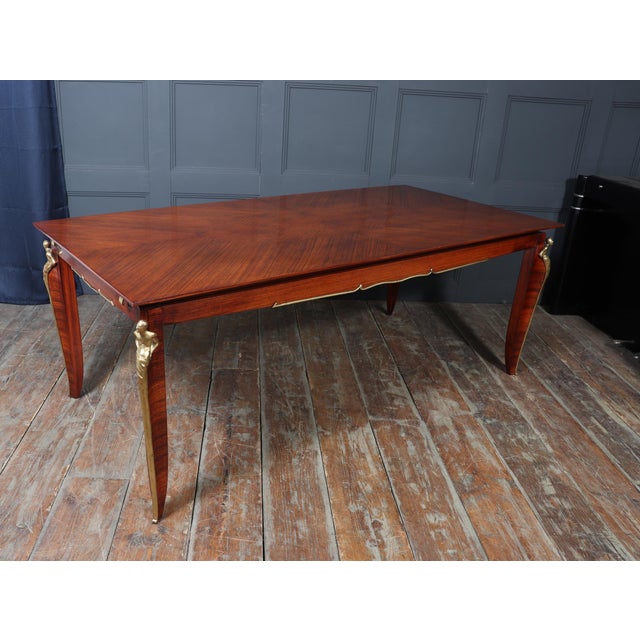 French Art Deco Rosewood Dining Table, 1925 For Sale - Image 14 of 18