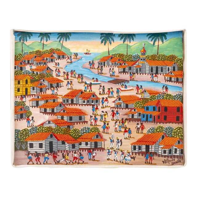 Illegibly Signed "Rio Prinzapolka, Bluefields" Acrylic on Canvas For Sale
