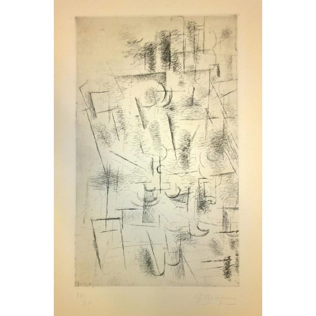 Modern Georges Braque, Composition (Nature Morte aux Verres V11), Etching For Sale - Image 3 of 3