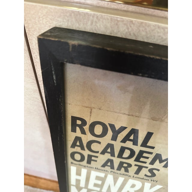 1980s 1988 Henry Moore Exhibition Poster London Framed For Sale - Image 5 of 7